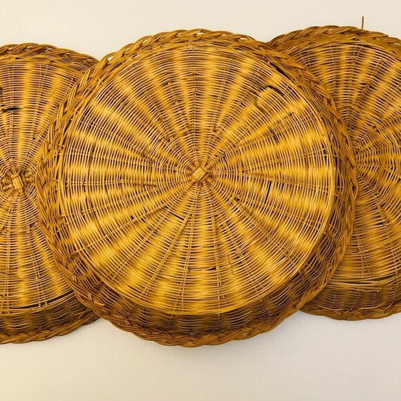 Country Primitive Beachy Boho Vintage Wall Basket Decor - Picture 6 of 11